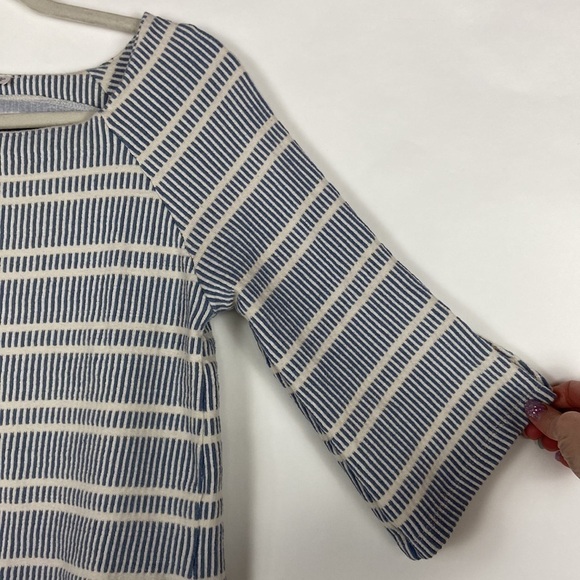 Anthropologie Postmark Striped Boat Neck Quarter Sleeve Size Small Shirt Top - Picture 15 of 16